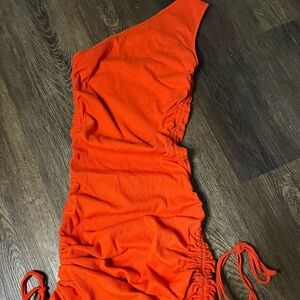 One Shoulder reversible Midi dress